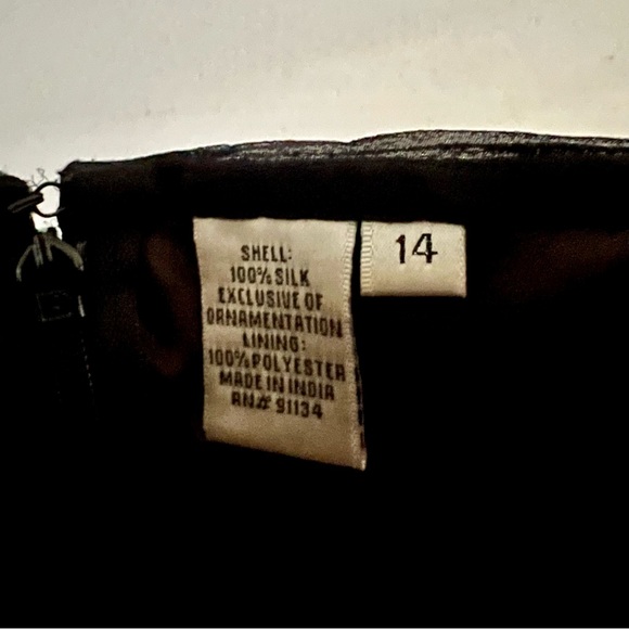 {Scala} Silk & Sequin Evening Cocktail Mini Dress - Picture 5 of 11